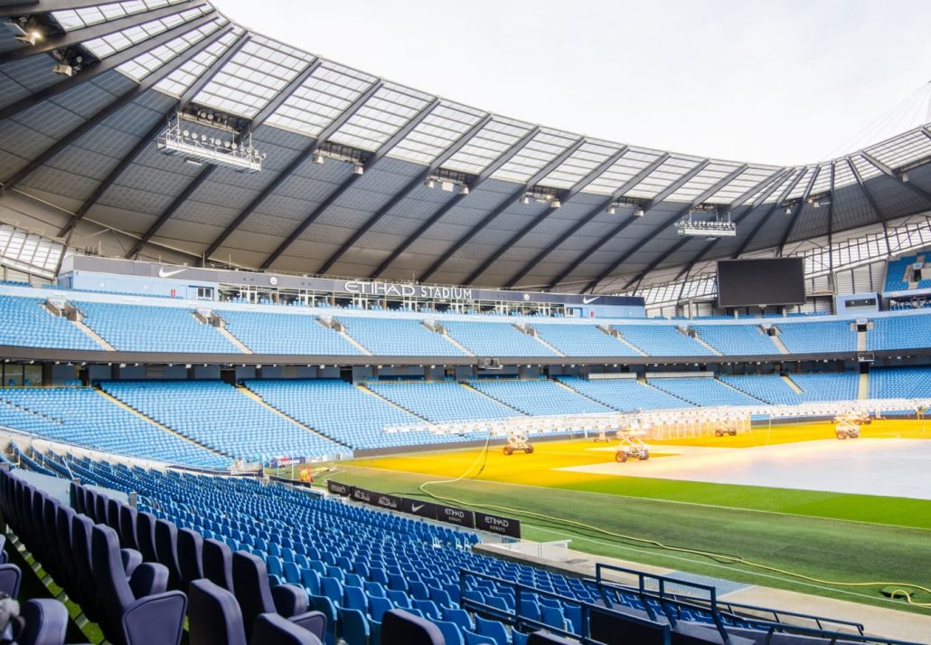 The Etihad Stadium and Manchester City Club Tour, in Manchester, UK.
