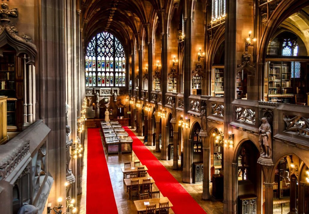 John Rylands Library, at The University of Manchester, in England.