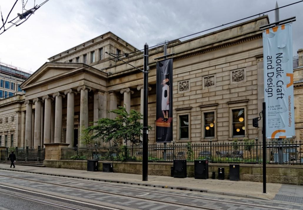 The Manchester Art Gallery, in Manchester, England.