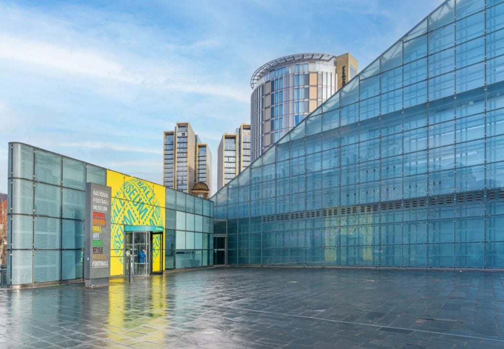 The Manchester National Football Museum, in Manchester, England.