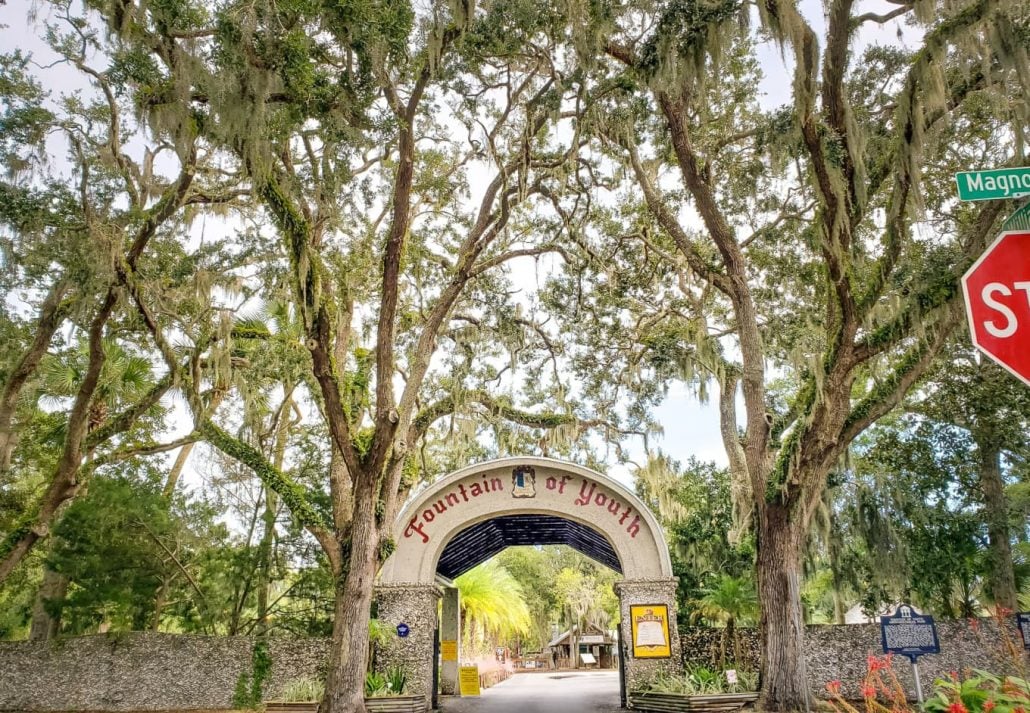 Ponce de Leon's Fountain of Youth Archaeological Park, in St.Augustine, Florida.