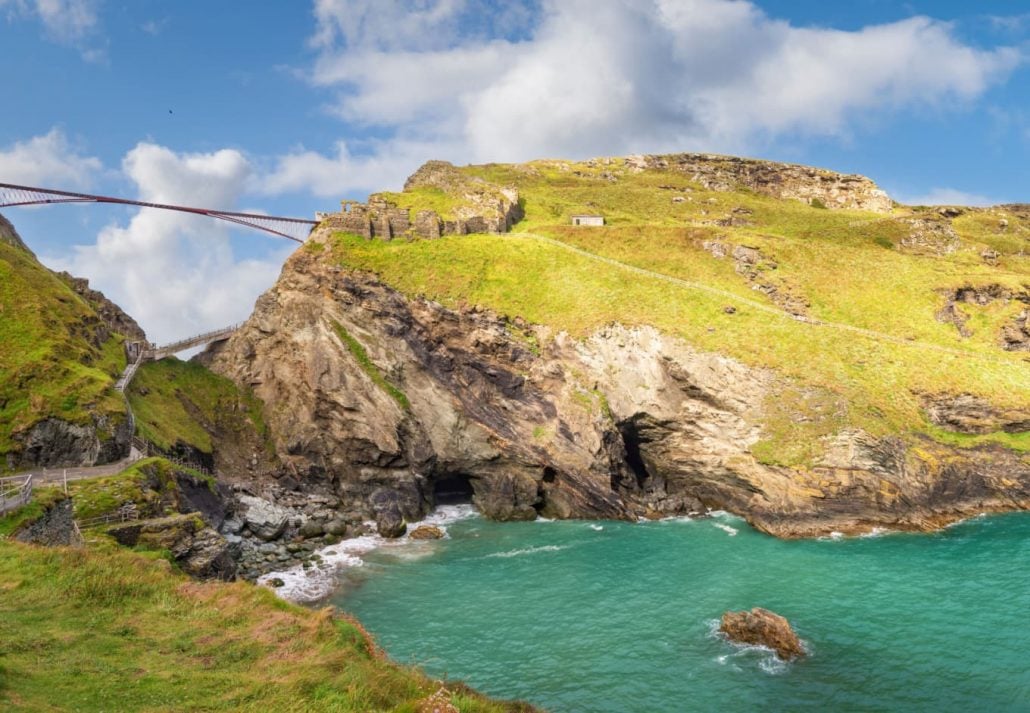 Tintagel Castle, Tintagel Island, England.