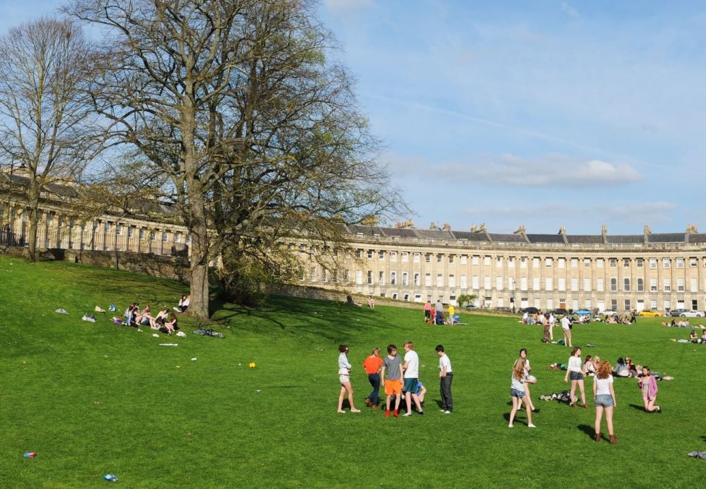 The Royal Victoria Park, in Bath, England.