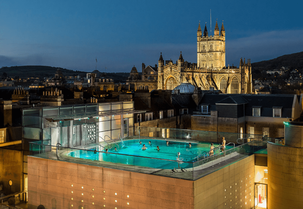 The Thermae Bath Spa, in Bath, England.