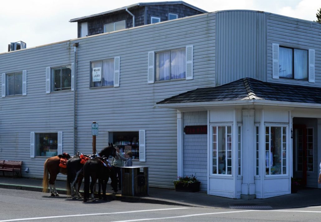 Downtown Cannon Beach, in Oregon.