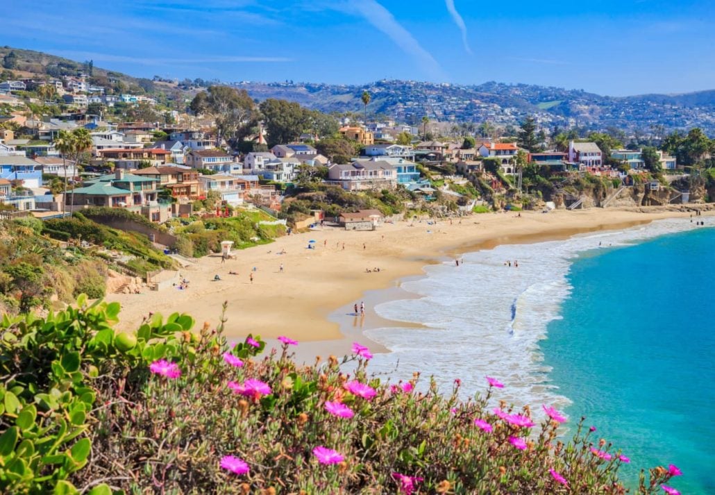 Crescent Bay Beach, in Laguna Beach, California.