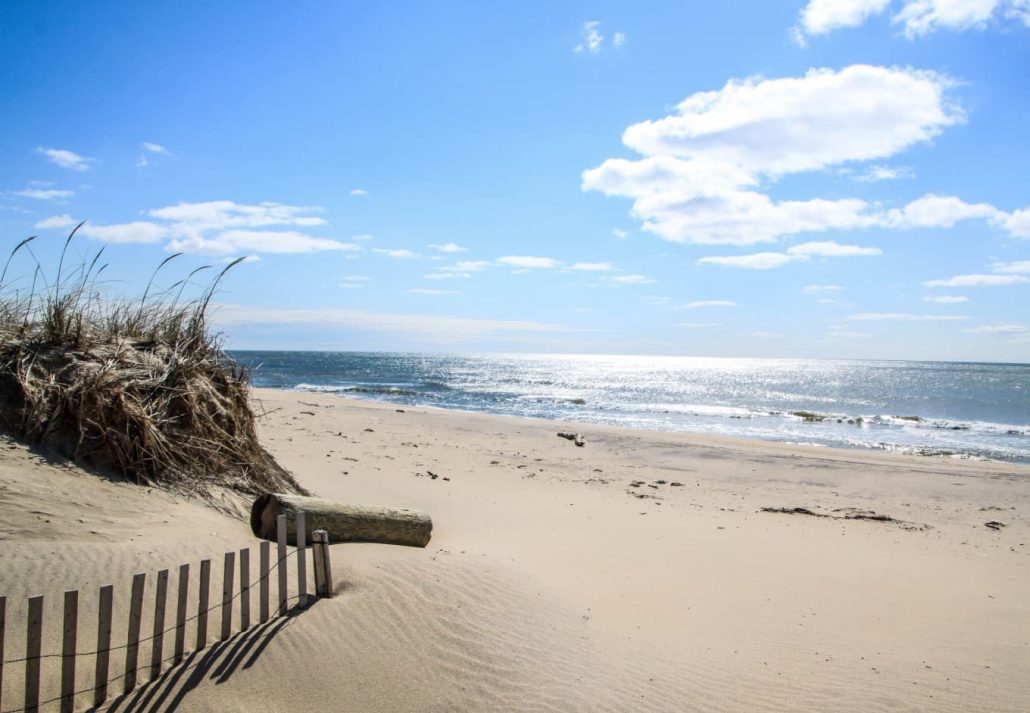 A beach in Montauk, New York.