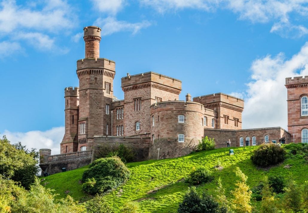 Mighty Inverness Castle, in Inverness, Scotland.
