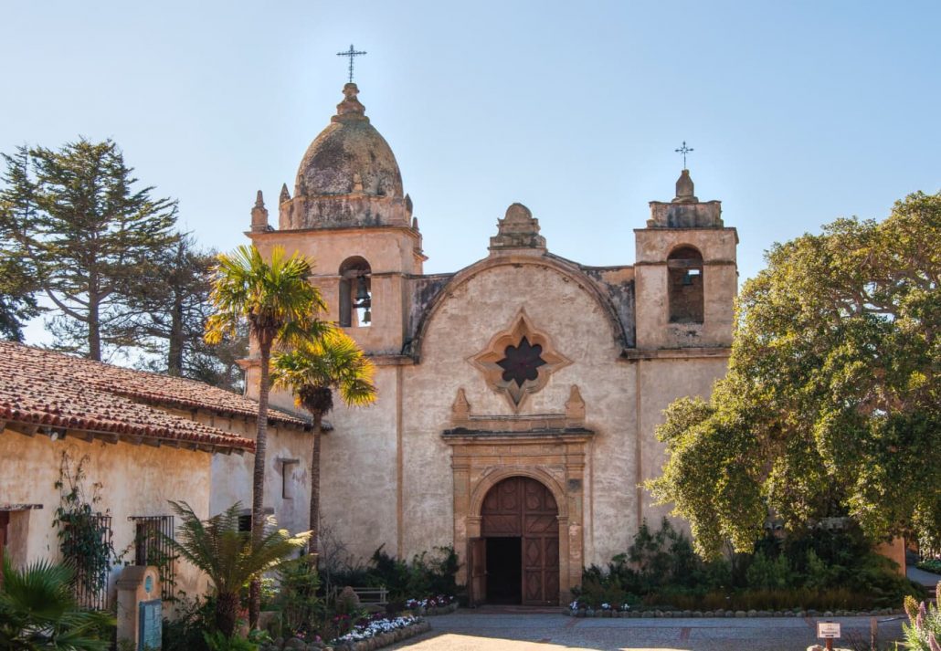 Carmel Mission Basilica and Museum, in California, USA.