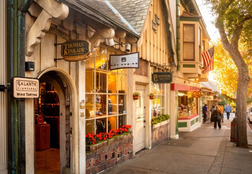 Downtown Carmel by the Sea, in California, USA.