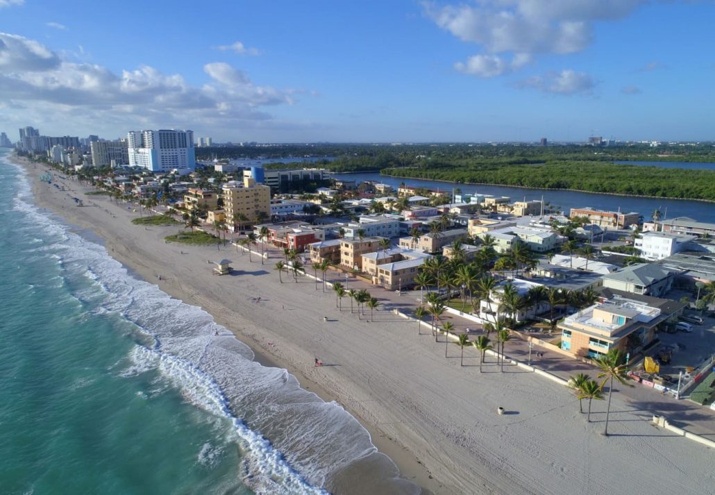 Hollywood Beach, Hollywood, Florida, USA.