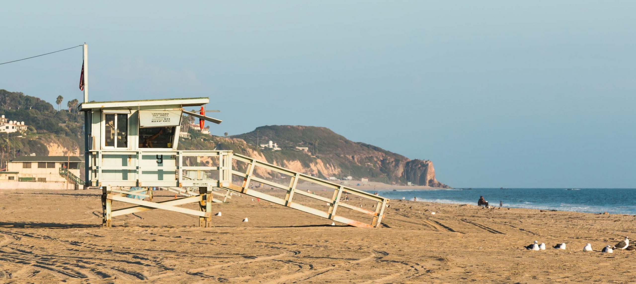 ZUMA BEACH, CALIFORNIA, USA - People on Zuma beach, public beach