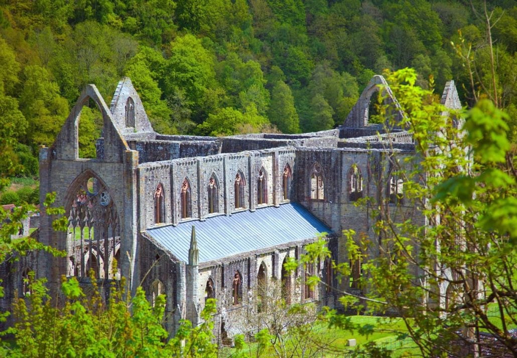 Tintern Abbey, Wye Valley, Monmouthshire, Gwent, South East Wales, UK.