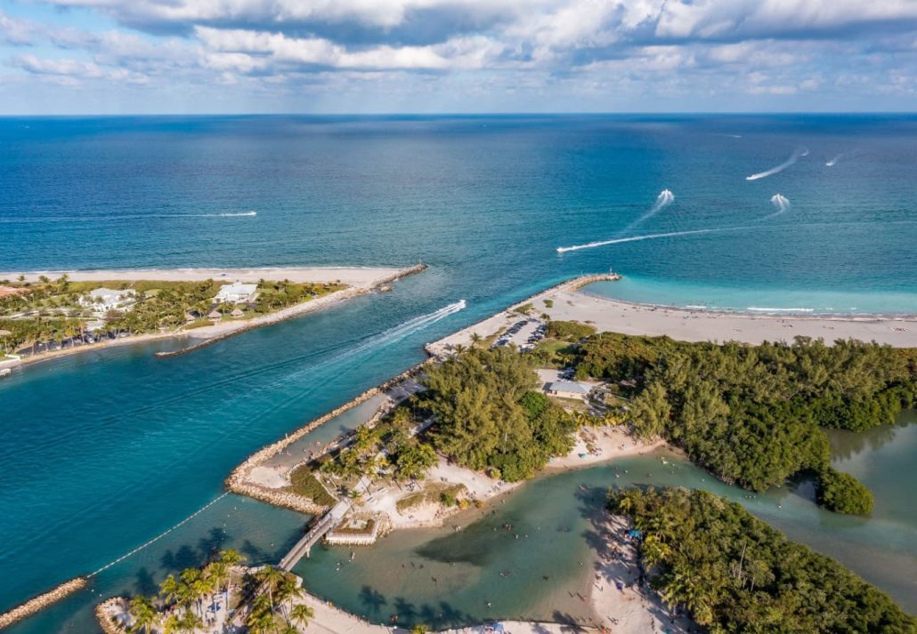 Jupiter Inlet Beach, Jupiter, Florida.