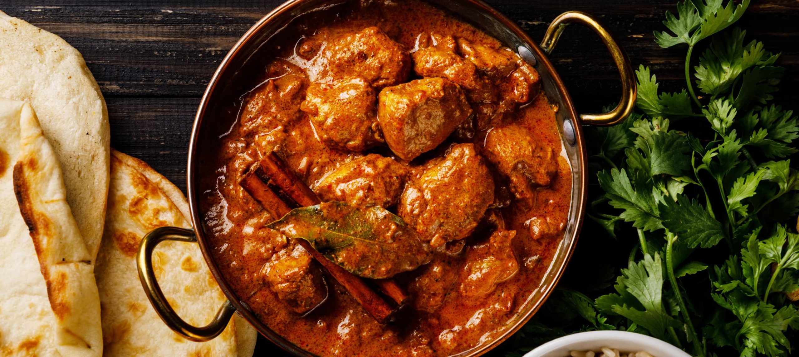 Chicken tikka masala dish