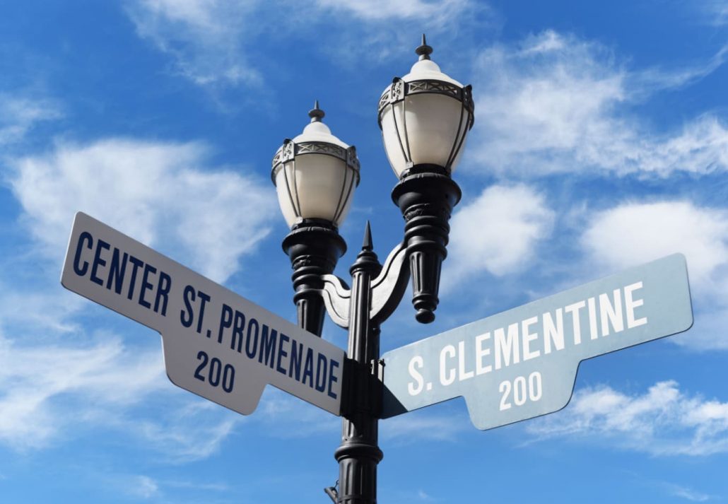 Center Street Promenade sign