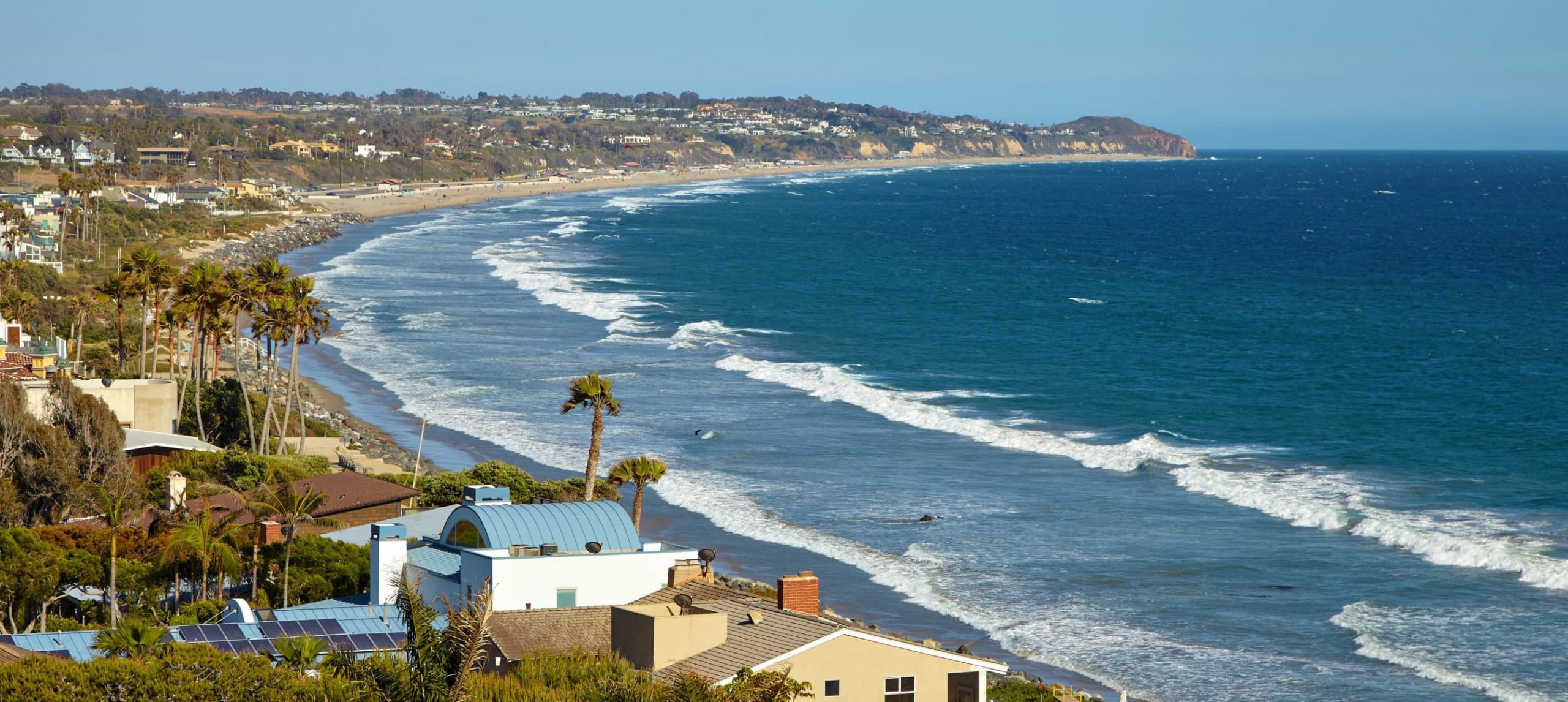 a beach in Malibu, CA