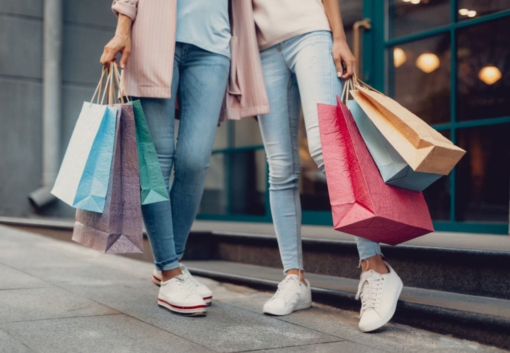 two women shopping