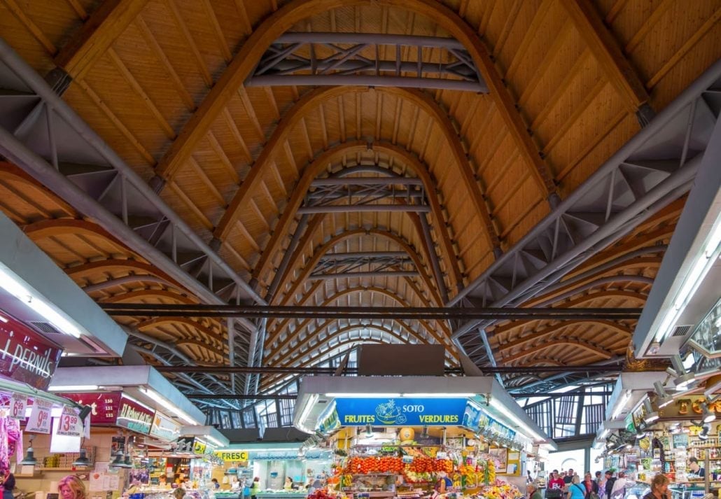 Santa Caterina Market, in Barcelona, Spain.