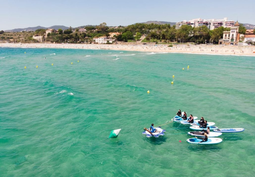 Ocata Beach, in El Masnou, Spain.