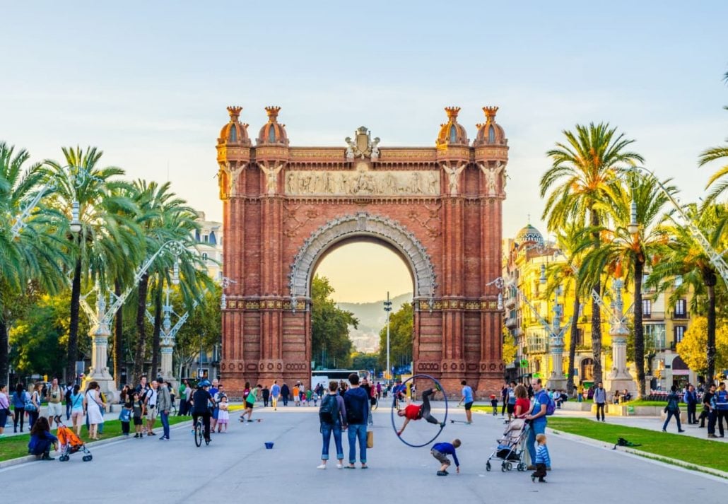 Ciutadella Park, Barcelona, Spain.