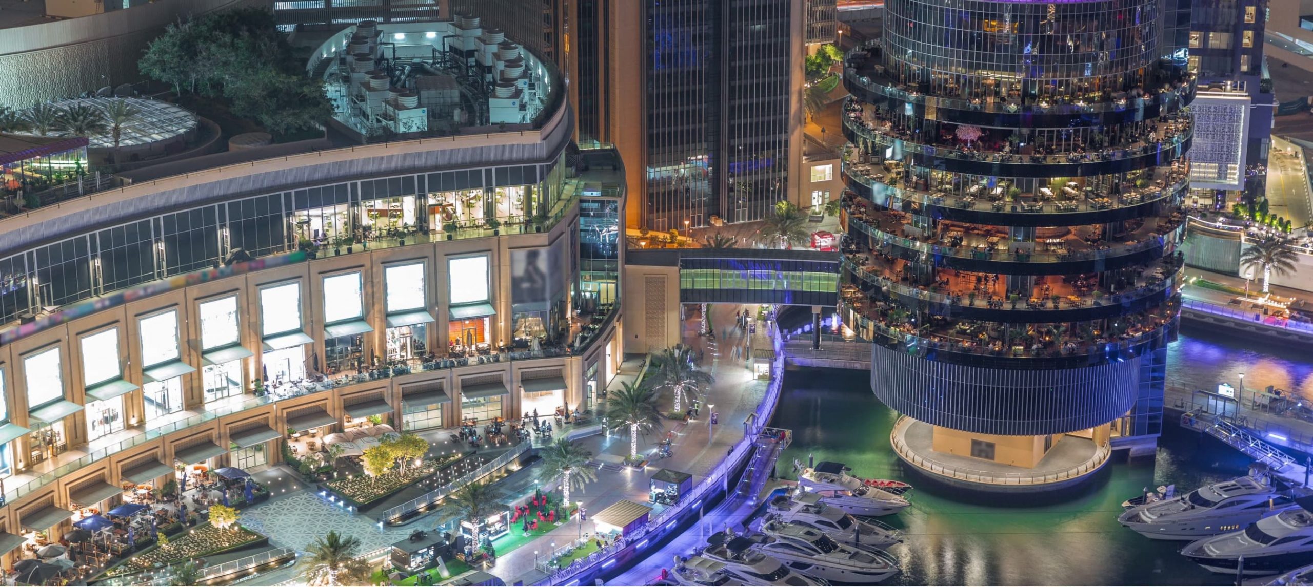 Dubai Marina at night