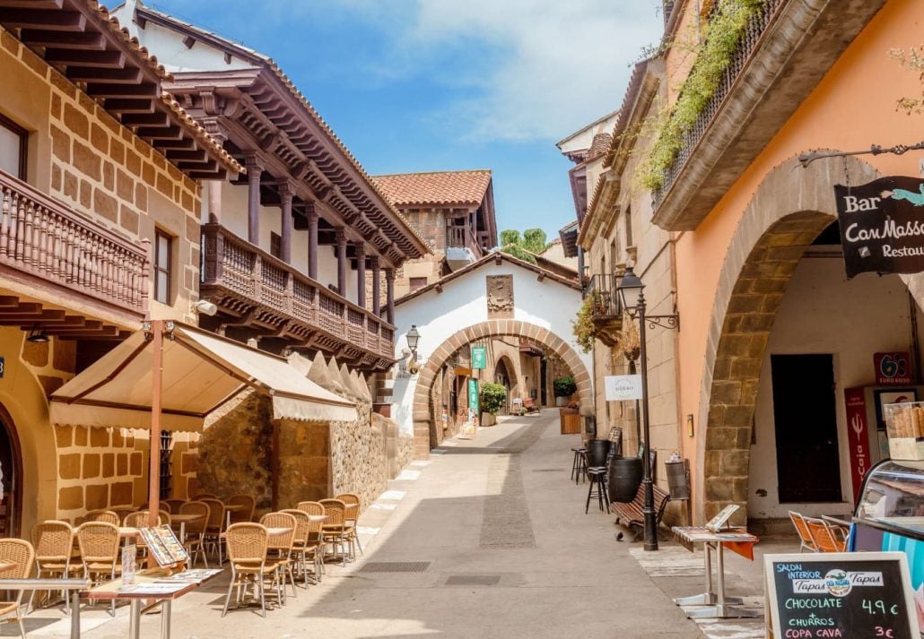 Poble Espanyol Museum, in Barcelona, Spain.