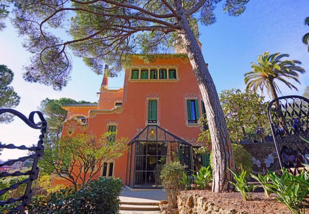 The Gaudi House Museum in Park Güell, Barcelona, Spain.