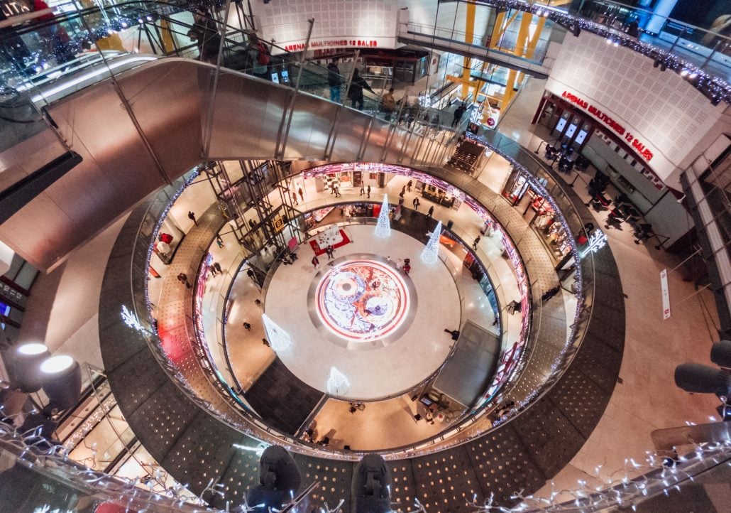 shopping-in-barcelona-las-arenas-de-barcelona | CuddlyNest Travel Blog Las Arenas de Barcelona Mall, in Barcelona, Spain.