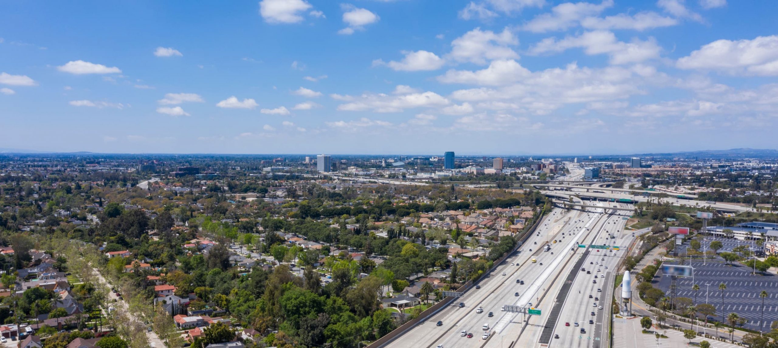 panoramic view of Anaheim, CA