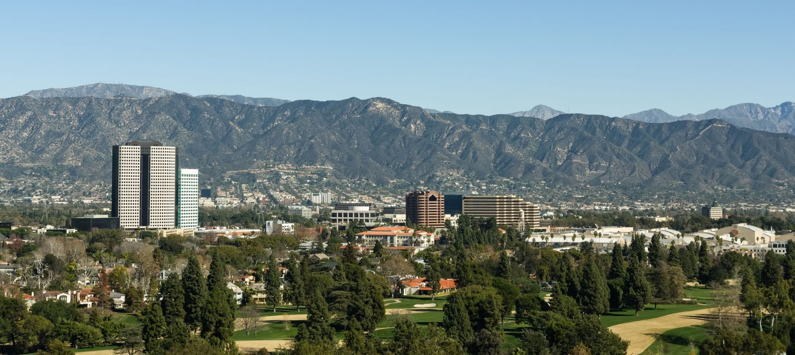 aerial view of Universal Studios Hollywood