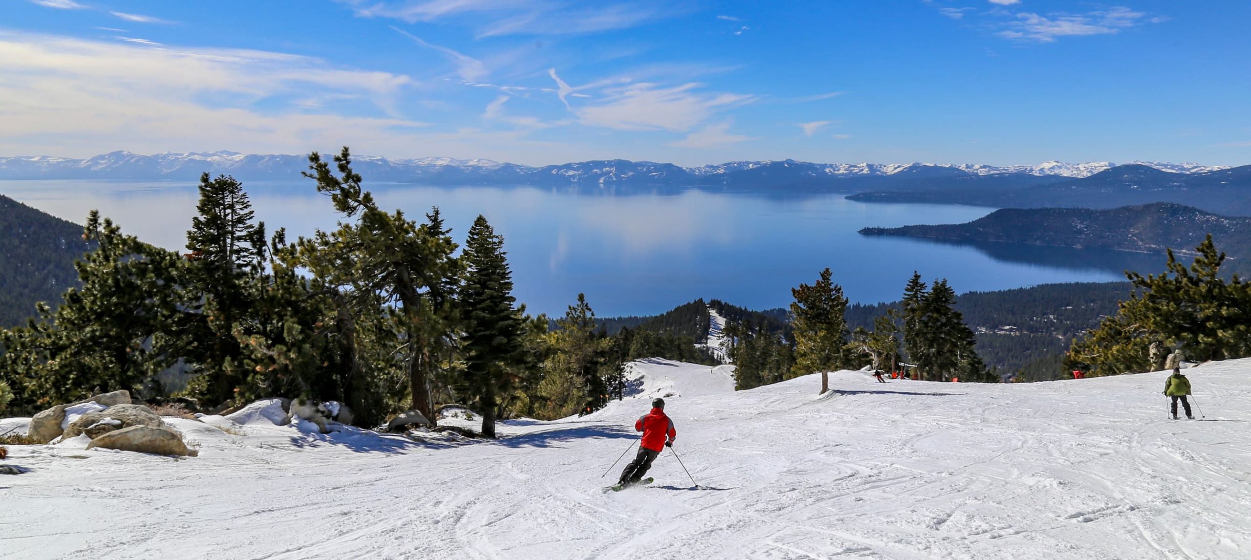 a person skiing on a mountain