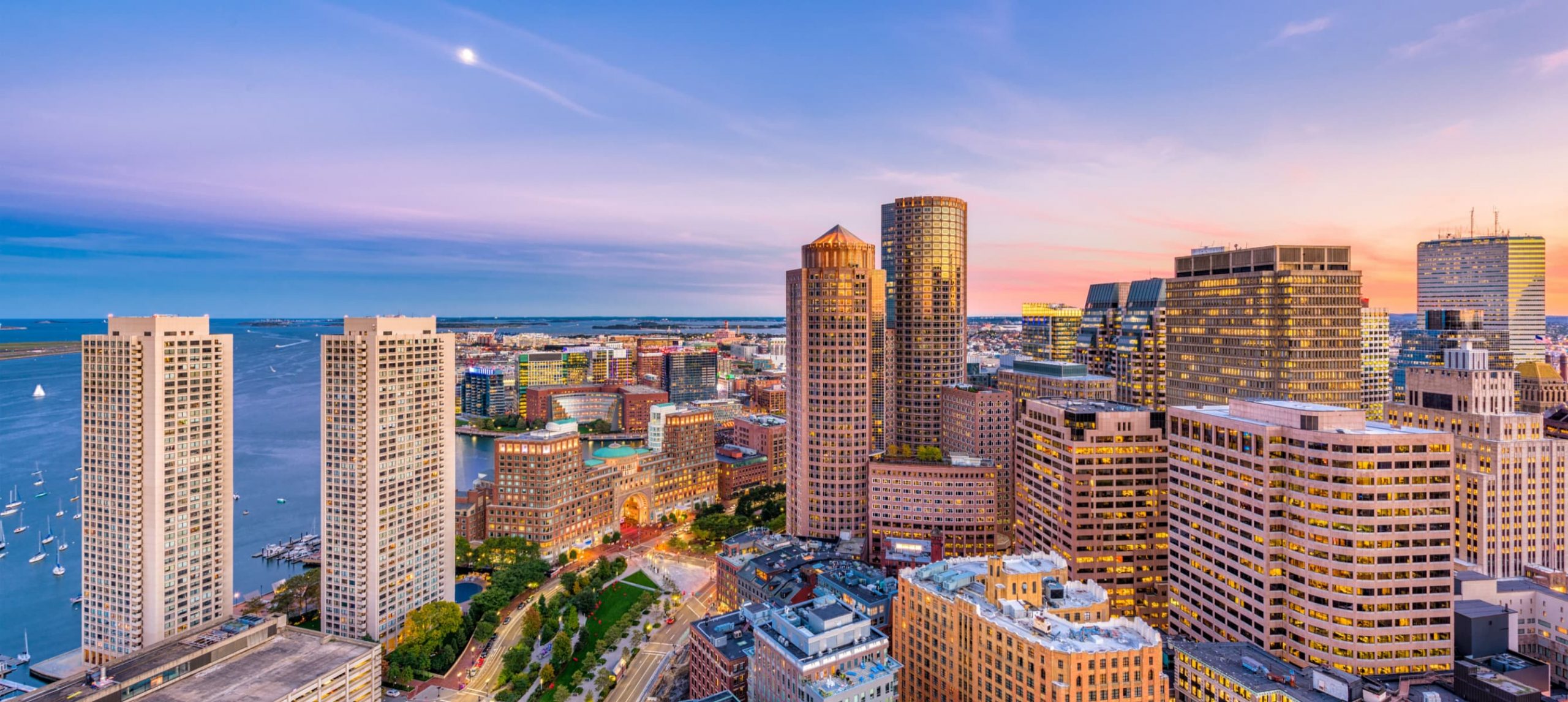a view of downtown Boston