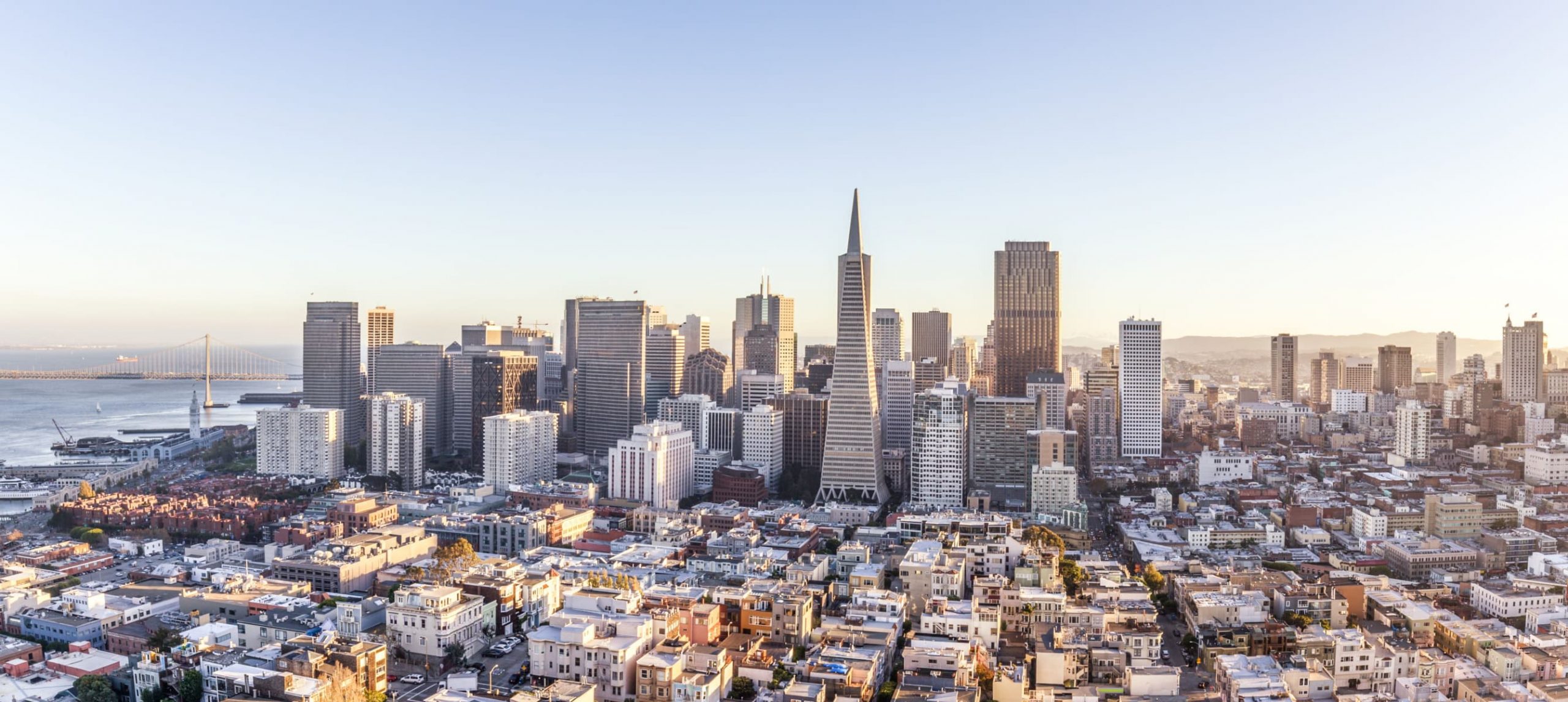 skyline of SF