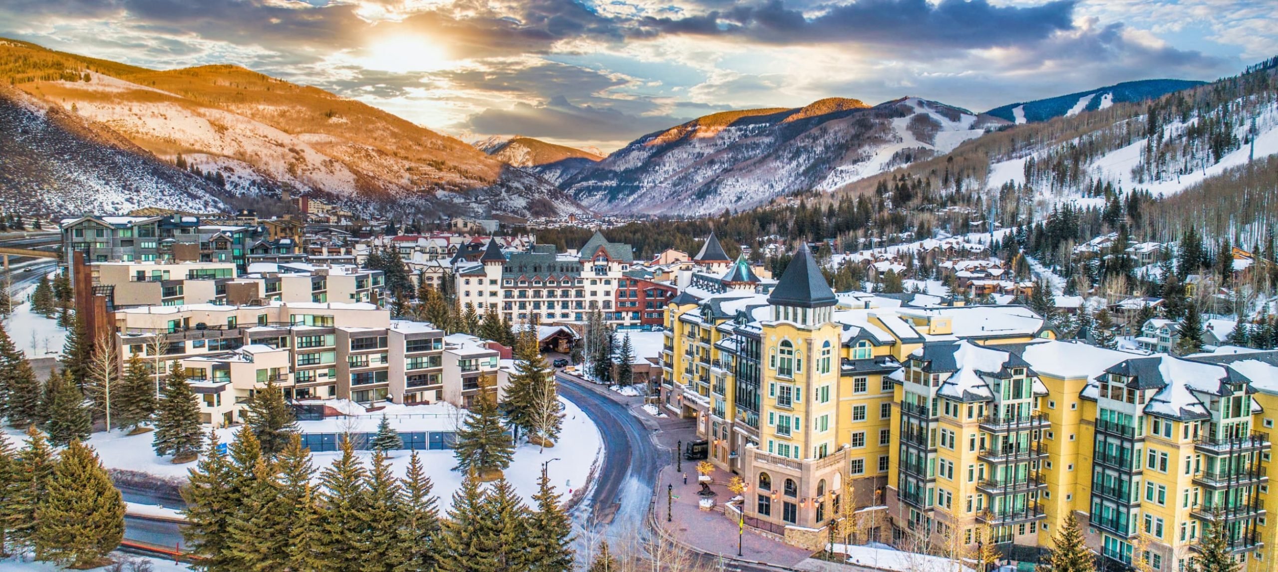 a view of snowy Colorado