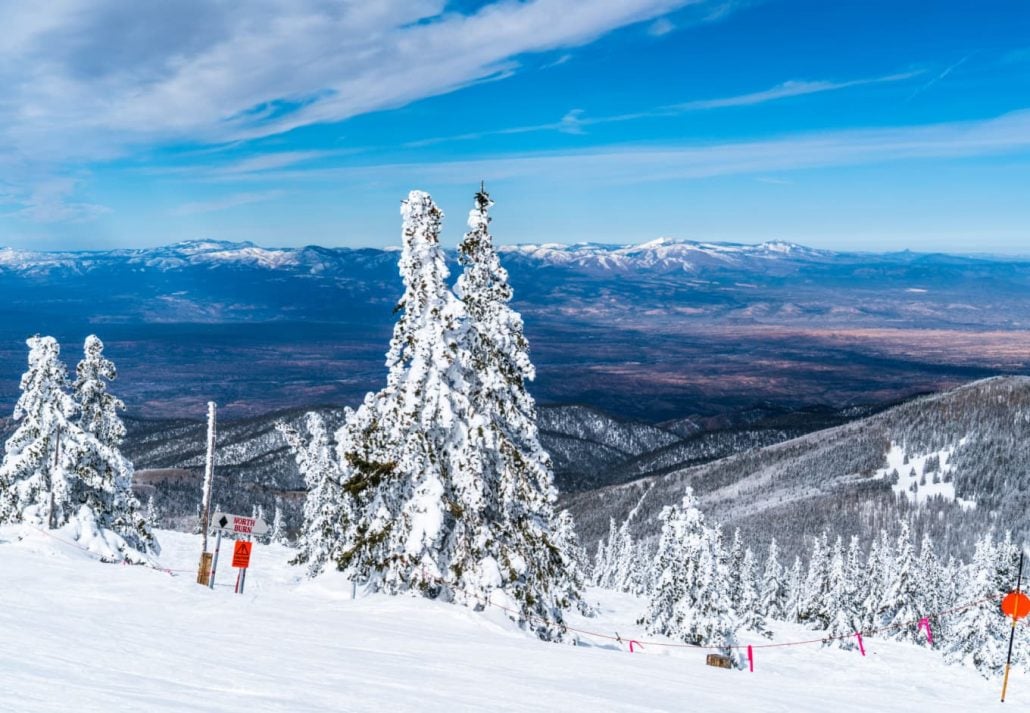 peak of the ski resort in Santa Fe