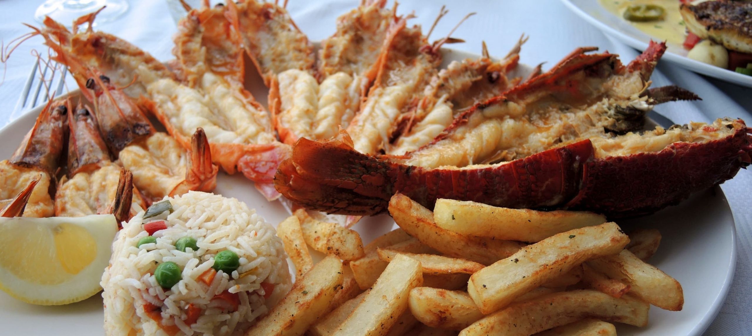 food on a table in one of the restaurants in Cape Town