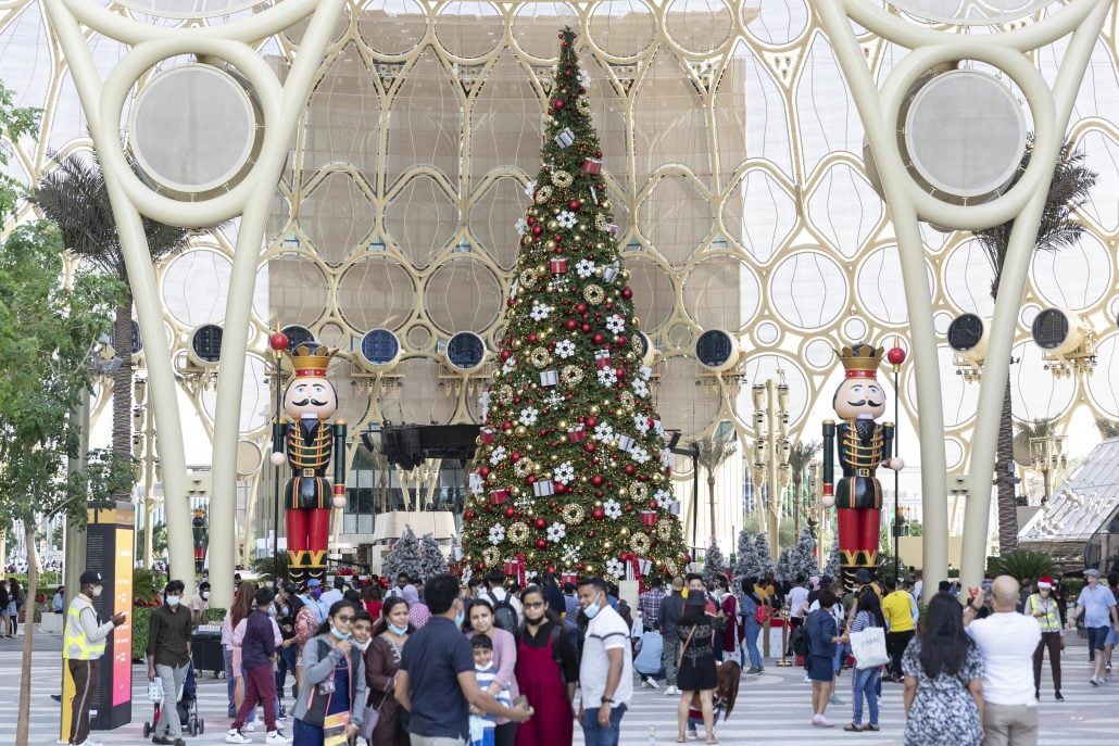 Christmas celebrations at Expo 2020 Antonie Robertson The National | CuddlyNest Travel Blog Visit Winter City at Expo City Dubai