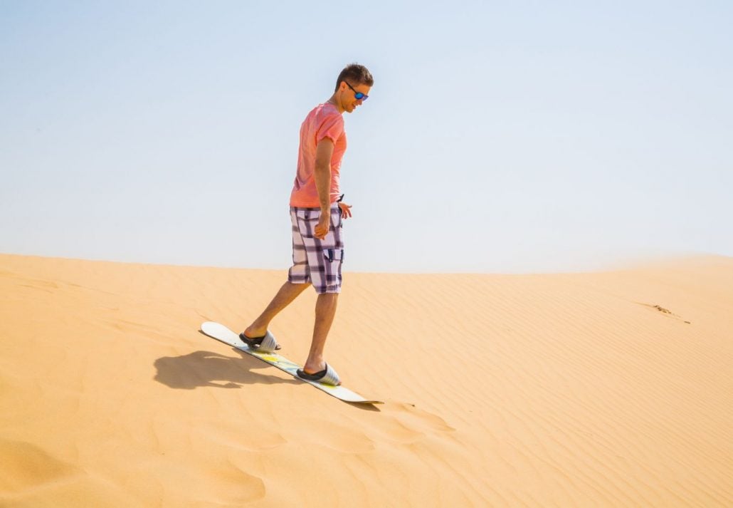 Adventure Sports In Dubai - Sandboarding