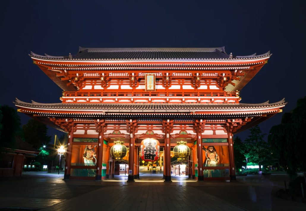 Hozomon Gate at Sensoji Temple Tokyo