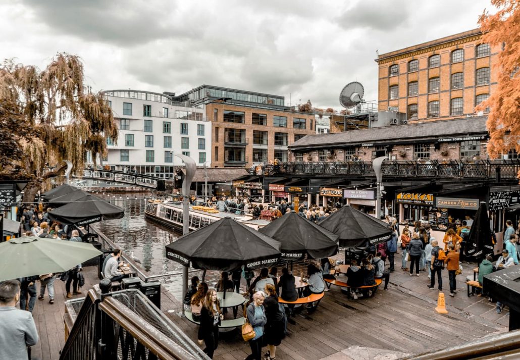 Camden Market People Eatin