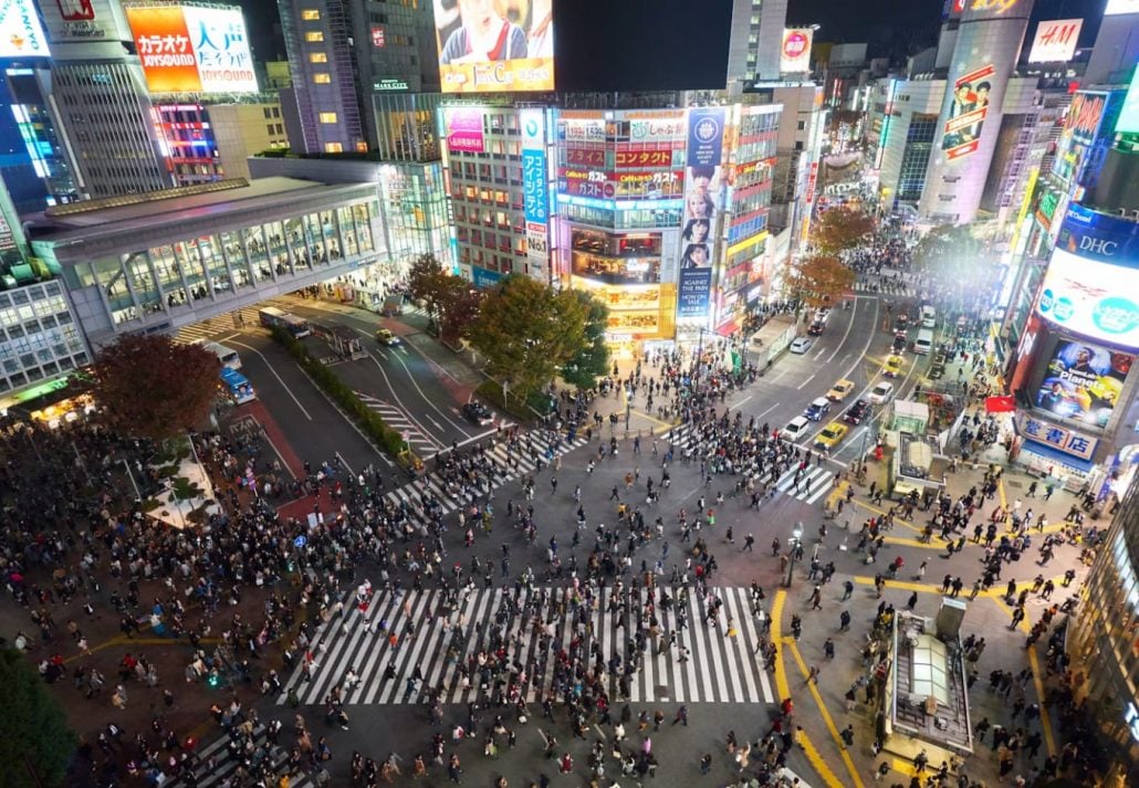 Shibuya Crossing at Night