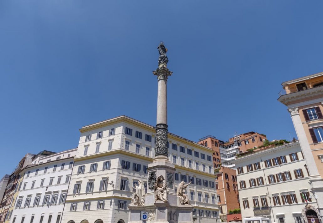 Spanish Steps - Column of the Immaculate Conception