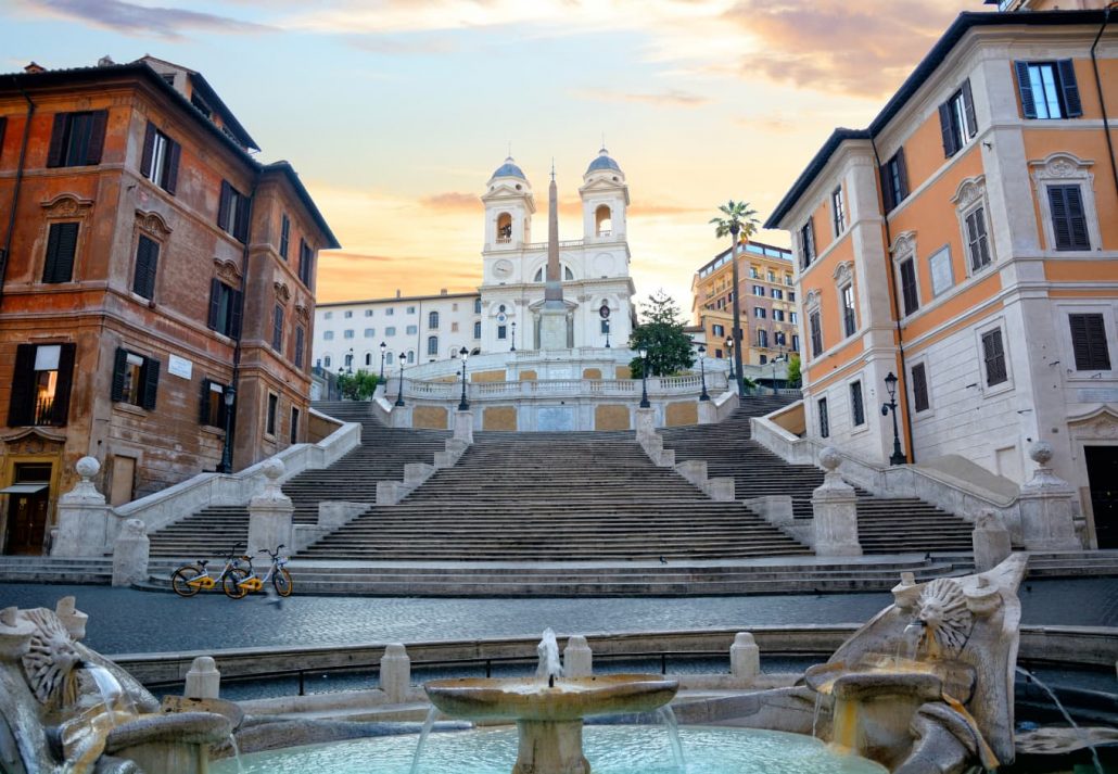 Trompe-loeil-effect at the Spanish Steps