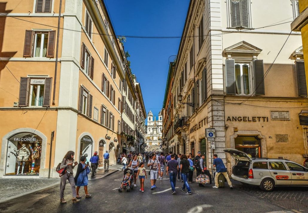 Shopping near the Spanish Steps