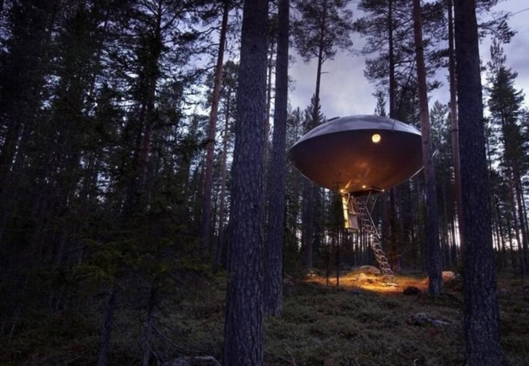 Tree Hotel Sweden | CuddlyNest Travel Blog Unusual hotels around the world - Tree Hotel Sweden