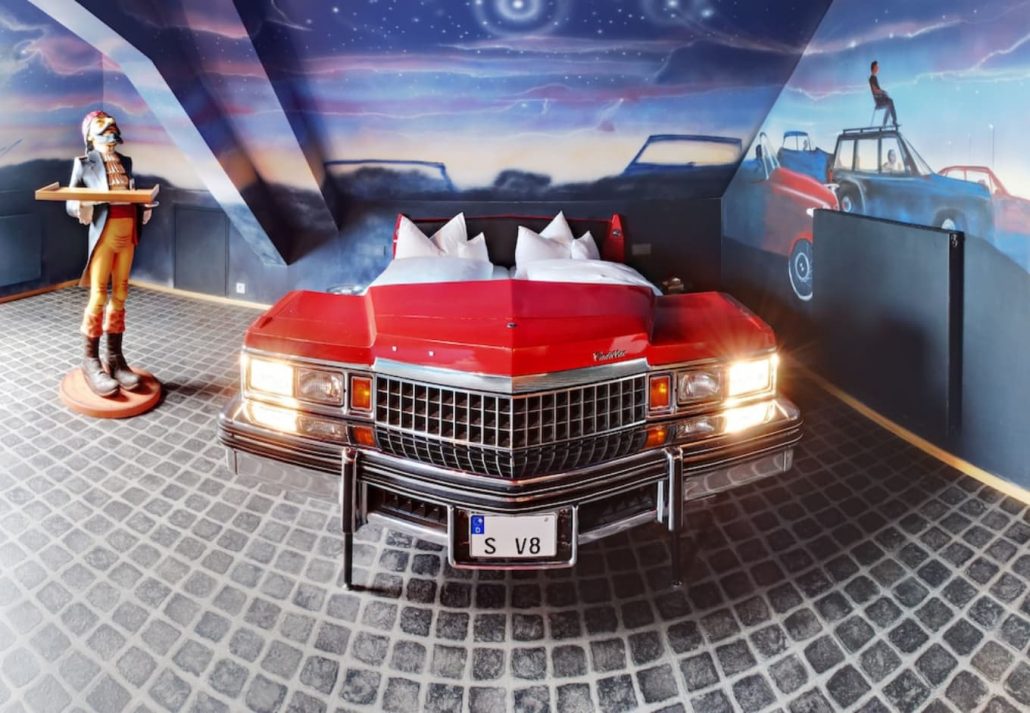 V8 Hotel Motorworld Region Stuttgart | CuddlyNest Travel Blog Unusual hotels around the world - V8 Hotel Motorworld Region Stuttgart