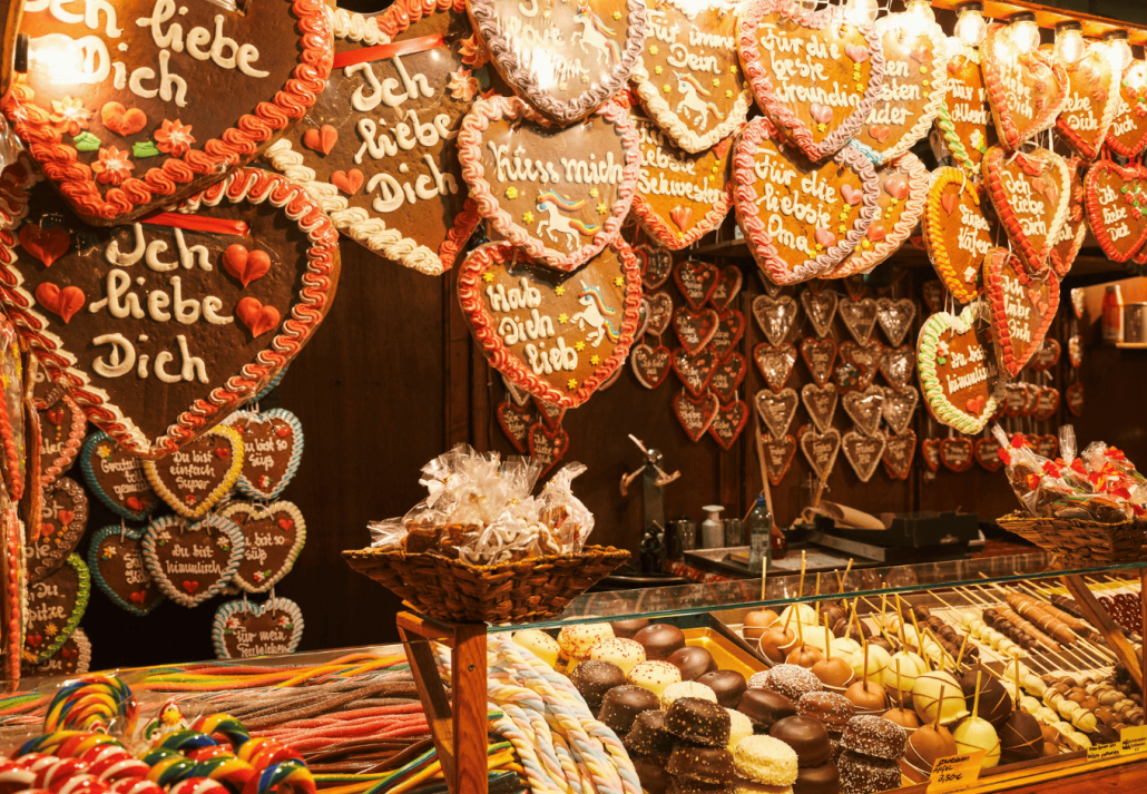 Sweet treats at Heidelberg Christmas Markets 