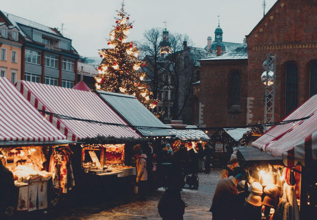 different shopping at Prague Christmas markets