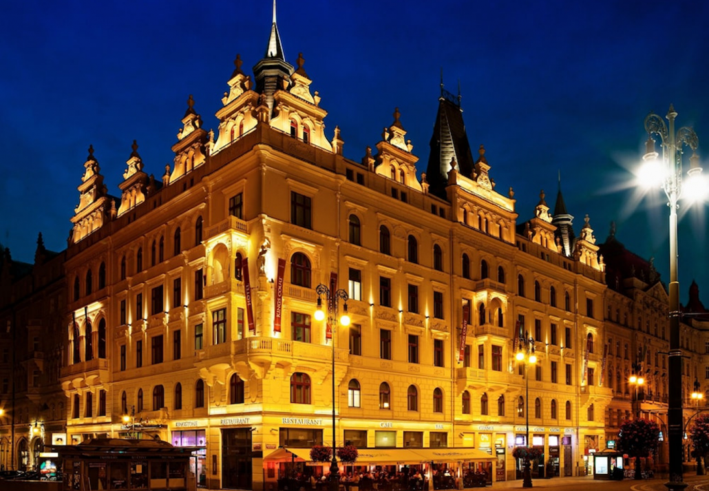Exterior view of the Hotel Kings Court, Prague